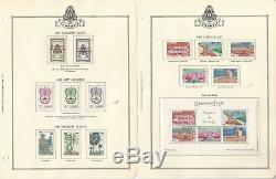 Collection De Timbres Du Cambodge Et Du Laos De 1957 À 1968 Dans Un Album Spécialisé De Minkus