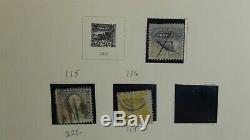 Collection De Timbres Etats-unis Dans L'album Scott National Avec Est. 445 Stamps'70