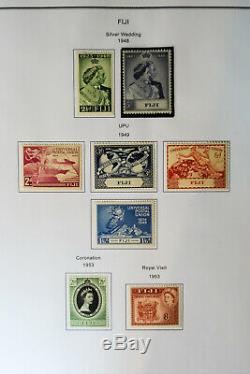 Collection De Timbres Fidji Clean Des Années 1800 Aux Années 1980 Dans Un Album Spécialisé