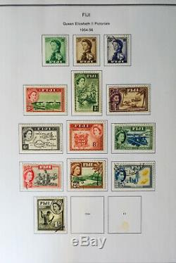 Collection De Timbres Fidji Clean Des Années 1800 Aux Années 1980 Dans Un Album Spécialisé