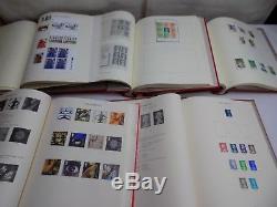 Collection De Timbres GB Éditions Décimales Qeii De 1971 À 2004, Amende De 5 Albums Rouges De Windsor