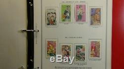 Collection De Timbres Laos Dans L'album Anneau Minkus 3 Avec Est. 462 Stamps'75. $ Haut Chat