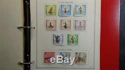 Collection De Timbres Laos Dans L'album Anneau Minkus 3 Avec Est. 462 Stamps'75. $ Haut Chat