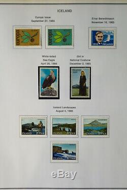 Collection De Timbres Solides De L'islande Des Années 1800 Aux Années 1990 Dans Un Album Spécialisé