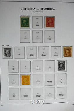 Collection De Timbres Us Des Années 1800 À 1940 Dans Un Album Vierge Davo Hingeless