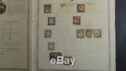 Collection De Timbres Ww Dans L'album De Zschieshe En 1884 Ou Plus Avec 1 050 Timbres