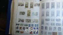 Collection De Timbres Ww En 6 Vol. Albums Harris Chargés De Timbres D'environ 22k