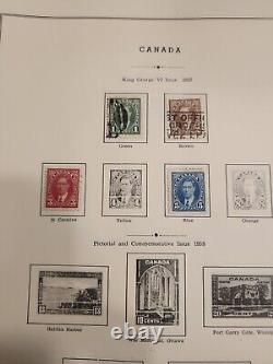 Collection De Timbres-poste Du Canada Album Jarrett Binder Newfoundland Lot
