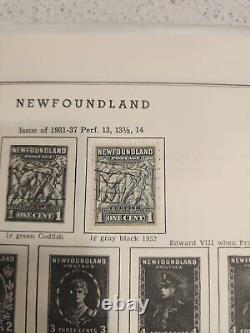 Collection De Timbres-poste Du Canada Album Jarrett Binder Newfoundland Lot