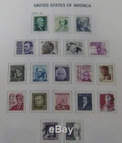 Collection Des États-unis 1850-1989, En Album Davo, Tous Utilisés F / Vf À Vf Chat 5k $
