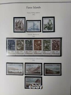 Collection Des Îles Faroe 1919-2017, Dans Un Album Palo Deluxe Nh, Scott 2 431,00 $+