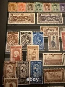 Collection ÉGYPTE État mixte Album de 16 pages avec quelques ensembles de grande valeur