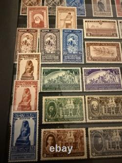 Collection ÉGYPTE État mixte Album de 16 pages avec quelques ensembles de grande valeur