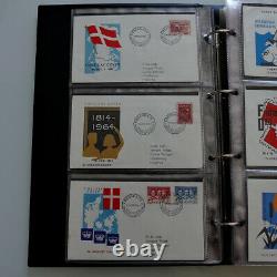 Collection Enveloppes Premier Jour Danemark 1962-1982 En 2 Albums