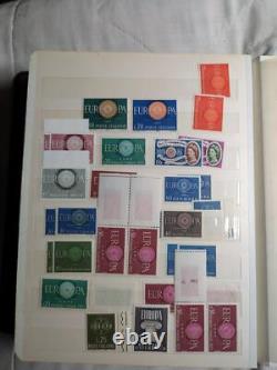 Collection Europa de qualité inhabituelle dans un album de stock de qualité MNH 48 photos