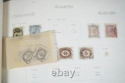 Collection Europe de plus de 1 750 timbres neufs et utilisés stockés dans un album