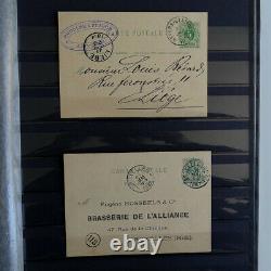 Collection Histoire Postale Belgique Et Colonies En Album