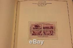 Collection Impressionnante De Timbres Américains Montée Dans Un Album National Scott 1846 1975 Timbres