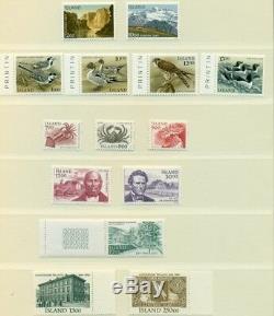 Collection Islande 1873-1998 Dans 2 Albums De Lindner Hingeless Menthe Nh Scott 26 638 $