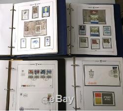 Collection Israël Timbres Neufs Blocs Feuilles Carnets 3 Albums 1972/1994