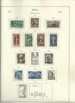 Collection Italie 1944-1995 En Album Et Reliure Kabe, 150 Pages De Timbres Chargés