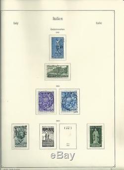 Collection Italie 1944-1995 En Album Et Reliure Kabe, 150 Pages De Timbres Chargés