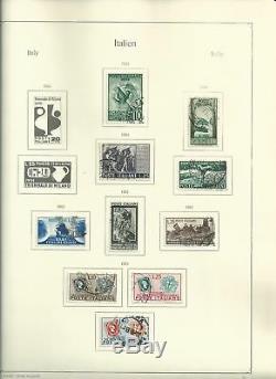 Collection Italie 1944-1995 En Album Et Reliure Kabe, 150 Pages De Timbres Chargés