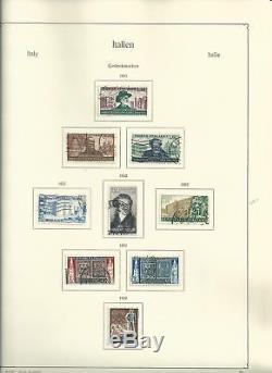 Collection Italie 1944-1995 En Album Et Reliure Kabe, 150 Pages De Timbres Chargés
