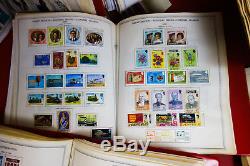 Collection Mondiale De Timbres À Vie 20,000 + 1950s-90s Mint Sets Dans 90 Albums