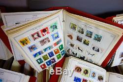 Collection Mondiale De Timbres À Vie 20,000 + 1950s-90s Mint Sets Dans 90 Albums