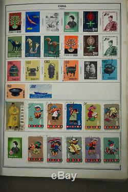 Collection Mondiale De Timbres A-z Strong China Prc + 15 Énorme Albums Standard Farcis