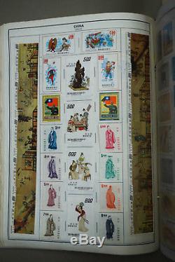 Collection Mondiale De Timbres A-z Strong China Prc + 15 Énorme Albums Standard Farcis