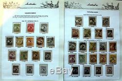 Collection Pré-décimale Dans Un Album Hingeless 7 Seas 395 Timbres