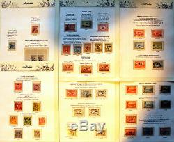 Collection Pré-décimale Dans Un Album Hingeless 7 Seas 395 Timbres