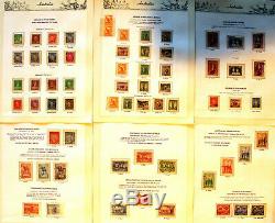 Collection Pré-décimale Dans Un Album Hingeless 7 Seas 395 Timbres