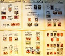 Collection Pré-décimale Dans Un Album Hingeless 7 Seas 395 Timbres