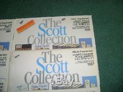 Collection Scott Stamp Album Suppléments Lot De 15 1986 À 1991 Ans
