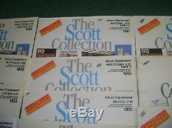 Collection Scott Stamp Album Suppléments Lot De 15 1986 À 1991 Ans