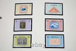 Collection Spécialisée Mondiale de Plus de 350 Timbres Neufs Album Sir Rowland Hill