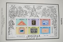 Collection Spécialisée Mondiale de Plus de 350 Timbres Neufs Album Sir Rowland Hill