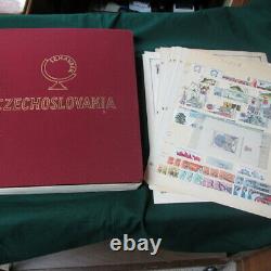 Collection Tchécoslovaquie Dans Schaubek Album 1961 Édition 990 Timbres Montés