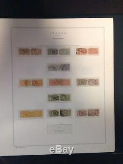 Collection Timbres Italie Et États 1850-1954 Et 1978-87 Dans L'album De Marini Hingless