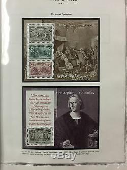Collection Us Mint Stamp, 1991-1999, Mnh, Album Minuteman 426 $ Visage Actuel Val