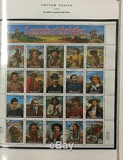 Collection Us Mint Stamp, 1991-1999, Mnh, Album Minuteman 426 $ Visage Actuel Val