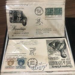 Collection Vintage Stamped USA Envelope Album First Issue Thailand 1950-1962