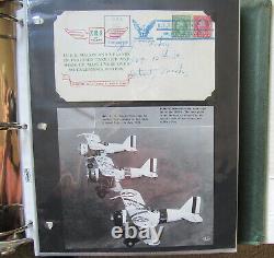 Collection Zeppelin Originale! Album Des Années 1930 Avec Rare Postal History Uss Macon Akron