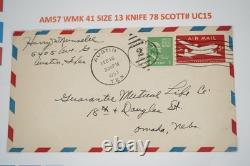 Collection américaine Scott #uc10-uc47 / 40+ enveloppes de courrier aérien en album