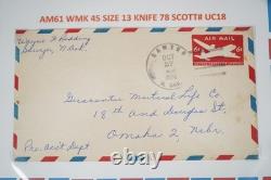 Collection américaine Scott #uc10-uc47 / 40+ enveloppes de courrier aérien en album