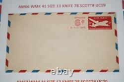 Collection américaine Scott #uc10-uc47 / 40+ enveloppes de courrier aérien en album