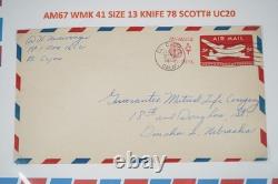 Collection américaine Scott #uc10-uc47 / 40+ enveloppes de courrier aérien en album